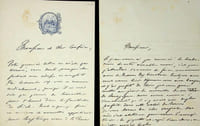 Lettre autographe signée (lot de 2)