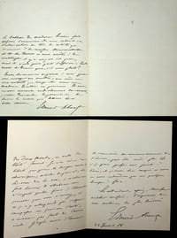 Lettre autographe signée (lot de 2)