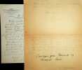 Lettre autographe signée (lot de 3). Paul Achard (1887-1962), écrivain, journaliste. 