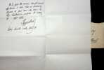 Lettre autographe signée à Maurice de Fleury. Gustave Guiches (1860-1935), écrivain. 