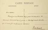 Lettre autographe signée à Maurice de Fleury. Pierre Benoit (1886-1962), écrivain, membre de l'Académie française. 