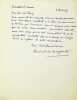 Lettre autographe signée à Maurice de Fleury . Paul Margueritte (1860-1918), écrivain.