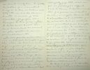 Lettre autographe signée à Maurice de Fleury . Gabriel Faure (1877-1962), poète, écrivain.