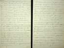 Lettre autographe signée à Maurice de Fleury . Gabriel Faure (1877-1962), poète, écrivain.