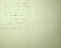 Lettre autographe signée à Maurice de Fleury. Ludovic Halévy (1834-1908), écrivain, librettiste, membre de l'Académie française.