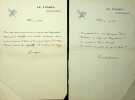Lettre autographe signée à Maurice de Fleury. Emile Berr (1855-1923), écrivain, journaliste au Figaro.