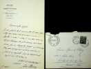 Lettre autographe signée à Maurice de Fleury. Jules Claretie (1840-1913), écrivain. 