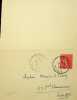 Lettre autographe signée à Maurice de Fleury. Henry Bordeaux (1870-1963), écrivain, avocat, membre de l'Académie française.