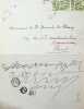 Lettre autographe signée à Maurice de Fleury. Marcel Prévost (1862-1941), écrivain, membre de l'Académie française.