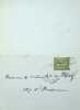 Lettre autographe signée à Maurice de Fleury. Etienne Grosclaude (1858-1932), écrivain, journaliste, humoriste. 
