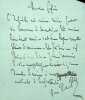 Lettre autographe signée à Maurice de Fleury. Georges de Porto-Riche (1849-1930), écrivain, membre de l'Académie française.