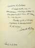 Lettre autographe signée à Maurice de Fleury. Pierre de La Gorce (1846-1934), historien, avocat, membre de l'Académie française. 
