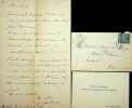 Lettre autographe signée à Maurice de Fleury. Jean Ajalbert (1863-1947), écrivain, avocat, membre de l'Académie Goncourt. 