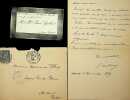 Lettre autographe signée à Maurice de Fleury. Jean Ajalbert (1863-1947), écrivain, avocat, membre de l'Académie Goncourt. 