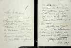 Lettre autographe signée à Maurice de Fleury. Paul Adam (1862-1920), écrivain.