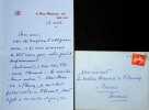 Lettre autographe signée à Maurice de Fleury. André Beaunier (1869-1925), écrivain. 