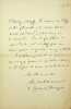 Lettre autographe signée à Maurice de Fleury. André Beaunier (1869-1925), écrivain. 