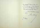 Lettre autographe signée à Georges de Porto-Riche. Jules Claretie (1840-1913), écrivain, administrateur général de la Comédie-Française.