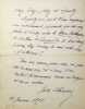 Lettre autographe signée à Louis Péricaud. Jules Claretie (1840-1913), écrivain, administrateur général de la Comédie-Française.
