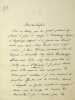 Lettre autographe signée à Adolphe Guéroult. Jules Claretie (1840-1913), écrivain, administrateur général de la Comédie-Française.