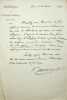 Lettre autographe signée. François Lenormant (1837-1883), archéologue, assyriologue, helléniste. 