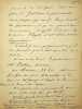 Lettre autographe signée. Jules-Antoine Lissajous (1822-1880), physicien, connu pour ses travaux sur les vibrations acoustiques.