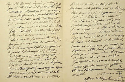 Lettre autographe signée