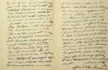 Lettre autographe signée. Antoine-François Marmontel (1816-1898), pianiste, pédagogue. 