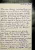 Lettre autographe signée à Henry Céard. Pol Neveux (1865-1939), écrivain, bibliothécaire, membre de l'Académie Goncourt. 