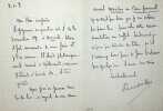Lettre autographe signée. Pierre Mille (1864-1941), écrivain, journaliste.