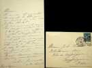 Lettre autographe signée à Jules Troubat. Caroline Commanville (1846-1931), peintre, nièce de Gustave Flaubert. 