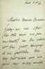 Lettre autographe signée. Lucien-Anatole Prévost-Paradol (1829-1870), journaliste, écrivain.