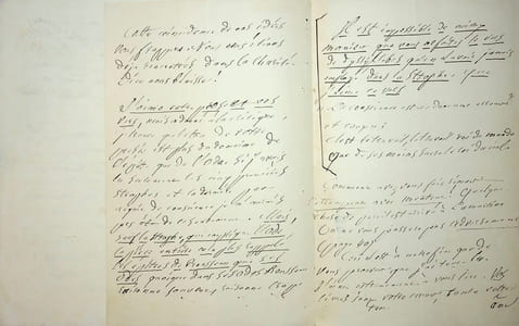 Lettre autographe signée (lot de 2)