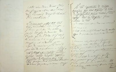 Lettre autographe signée (lot de 2)