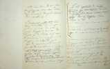 Lettre autographe signée (lot de 2). Félix Martin-Doisy (1795-1878), historien, homme de lettres, inspecteur général des établissements de ...
