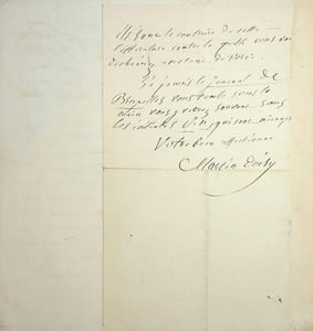 Lettre autographe signée (lot de 2)