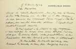 Lettre autographe signée. Paul Loubet (1874-1948), homme politique, avocat, fils du président de la république. 