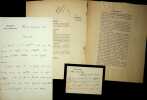 Lettre autographe signée. Louis Lagasse (1860-1940), homme politique.