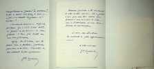 Lettre autographe signée (lot de 3). Emile Zurlinden (1837-1929), militaire, général, homme politique. 