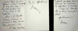 Lettre autographe signée (lot de 2). Francis Salabert (1884-1946), auteur, compositeur, éditeur musical. 