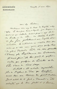 Lettre autographe signée au docteur Philippe Bordone