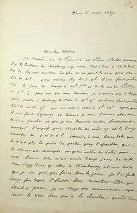 Lettre autographe signée au docteur Philippe Bordone