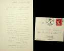 Lettre autographe signée à la soprano Fidès Devriès Adler. Frédéric Febvre (1833-1916), acteur et metteur en scène.