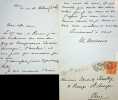 Lettre autographe signée à Edmond Stoullig. Marguerite Moreno (1871-1948), actrice.