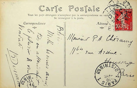 Lettre autographe signée