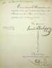 Pièce signée. Louis-Philippe 1er (1773-1850), roi des Français ; Nicolas Martin du Nord (1790-1847), homme politique, garde des Sceaux. 