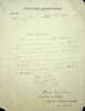Lettre autographe signée. Paul Lemoine (1878-1940), géologue, professeur au Muséum d'histoire naturelle, fondateur du Zoo de Vincennes. 