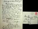Lettre autographe signée à Tancrède de Visan. Francis Jammes (1868-1938), poète, écrivain.