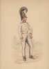 Aquarelle originale titrée : Prusse - Cuirassier de la Garde du Corps (1812). [Napoléon, Empire, Uniforme, Prusse] Charles Le Tourneur (ou ...