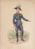 Aquarelle originale titrée : Prusse - Colonel d'Infanterie (1812-15). [Napoléon, Empire, Uniforme, Prusse] Charles Le Tourneur (ou Letourneur), ...